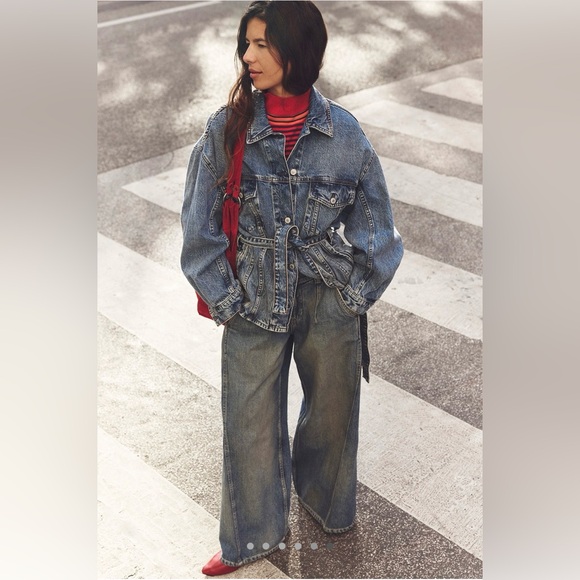 Free People We The Free Knotted Denim Jacket - Picture 6 of 6